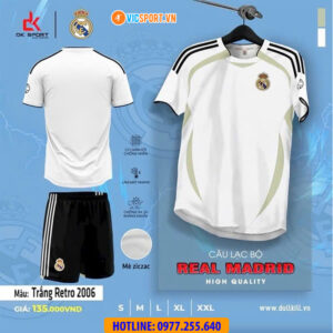 Áo đá banh Retro Clb Real Madrid