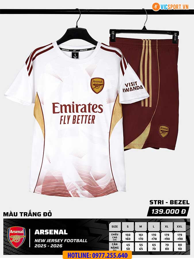 Áo đá banh Clb Arsenal SS26 Strivend - Hình ảnh 21
