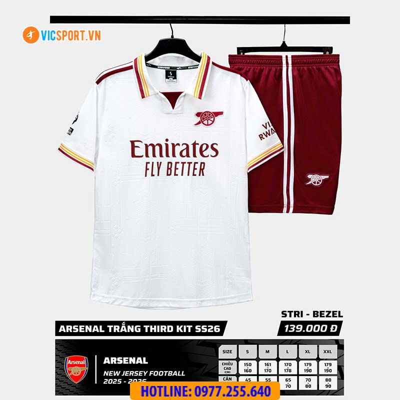 Áo đá banh Clb Arsenal SS26 Strivend - Hình ảnh 22