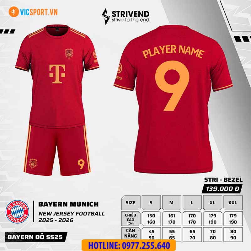 Áo đá banh Strivend Clb Bayern Muchen mùa giải 2025-2026 - Hình ảnh 23