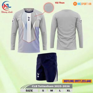 Áo đá banh tay dài Clb Tottenham mùa giải 2025-2026