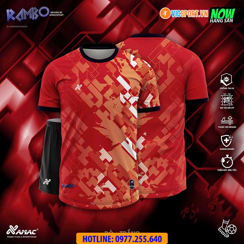 Áo đá banh thiết kế Amac Rambo - Hình ảnh 8