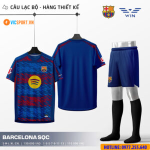 Áo bóng đá thiết kế Clb Barcelona mùa giải 2025-2026