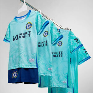Quần áo bóng đá trẻ em thiết kế Clb Chelsea mùa giải 2025-2026