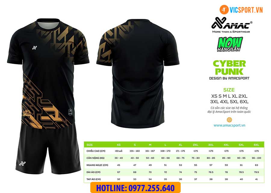 Áo đá banh thiết kế Amac Cyber Punk - Hình ảnh 14