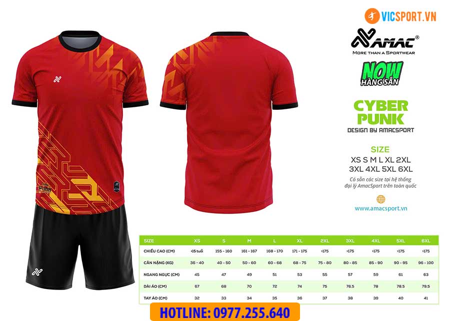 Áo đá banh thiết kế Amac Cyber Punk - Hình ảnh 15