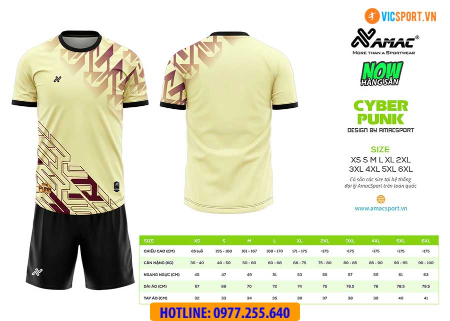 Áo đá banh thiết kế Amac Cyber Punk - Hình ảnh 17