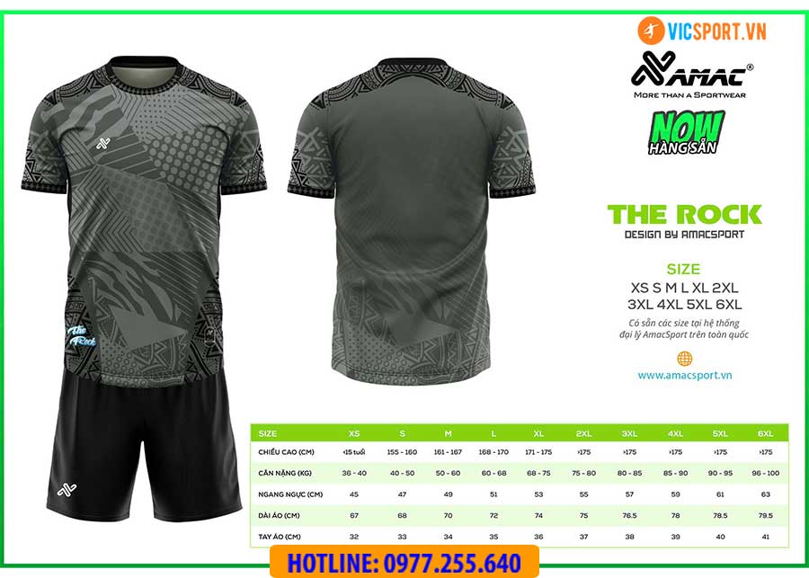 Áo đá banh thiết kế Amac The Rock - Hình ảnh 16