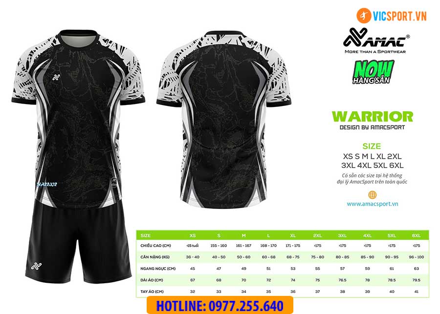 Áo đá banh thiết kế Amac Warrior - Hình ảnh 15