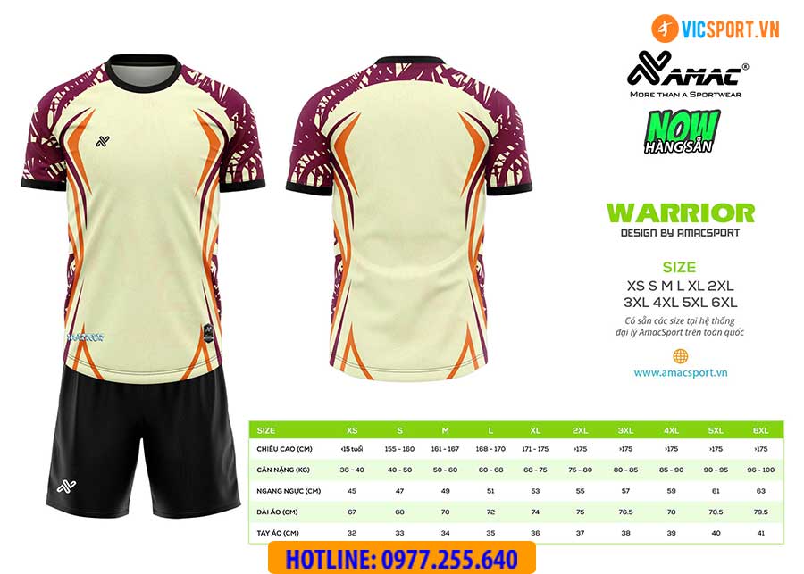 Áo đá banh thiết kế Amac Warrior - Hình ảnh 17