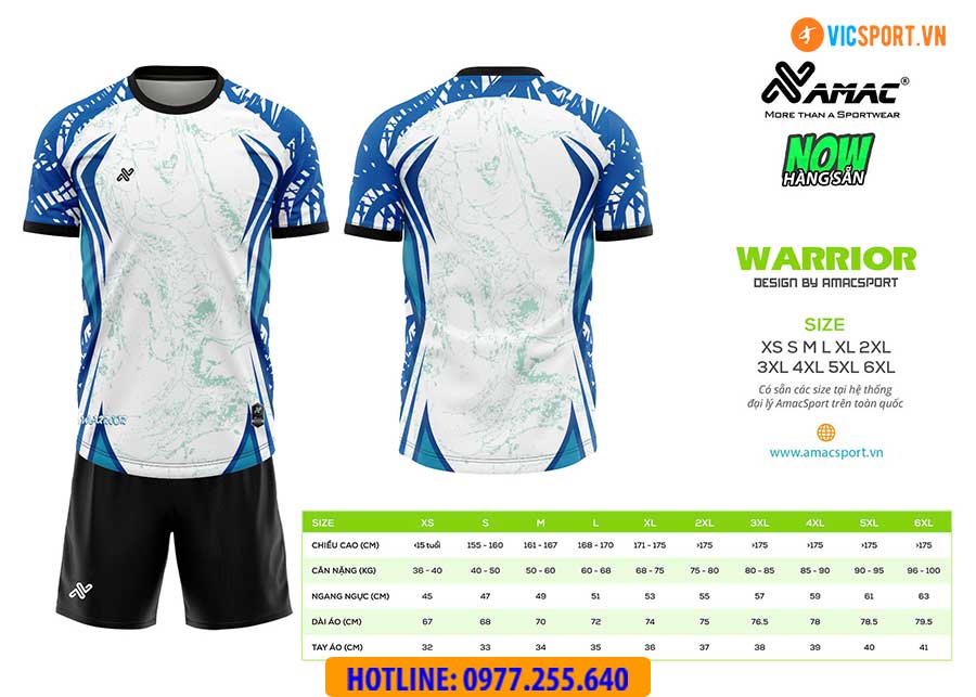 Áo đá banh thiết kế Amac Warrior - Hình ảnh 18