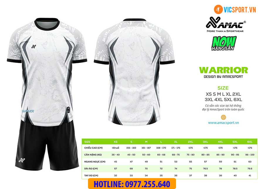 Áo đá banh thiết kế Amac Warrior - Hình ảnh 19