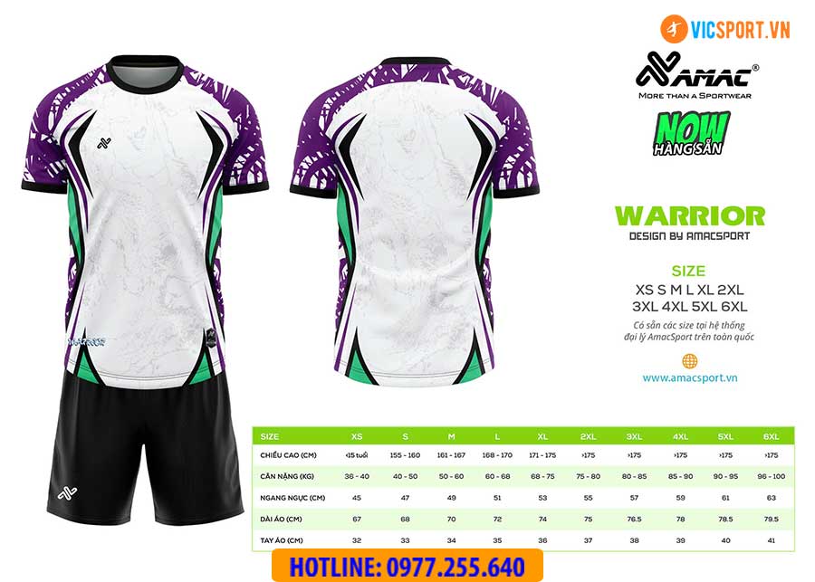 Áo đá banh thiết kế Amac Warrior - Hình ảnh 21