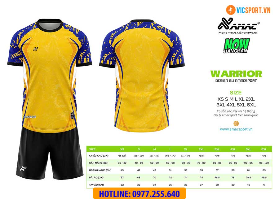 Áo đá banh thiết kế Amac Warrior - Hình ảnh 23