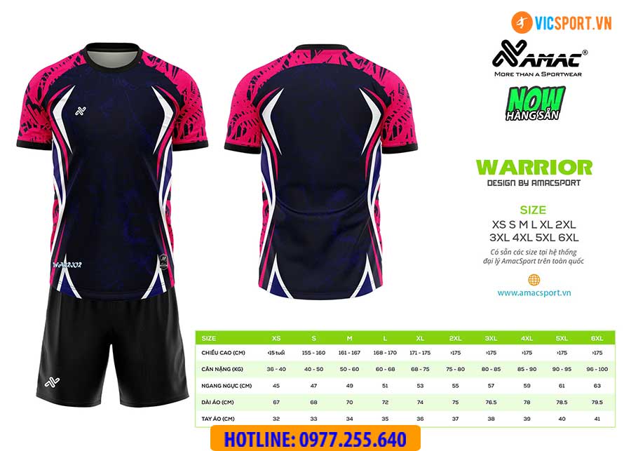Áo đá banh thiết kế Amac Warrior - Hình ảnh 24
