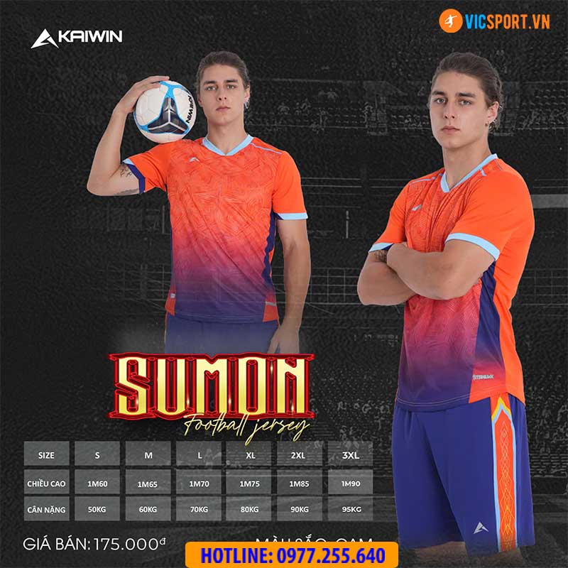 Áo đá banh không logo Kaiwin Sumon - Hình ảnh 15