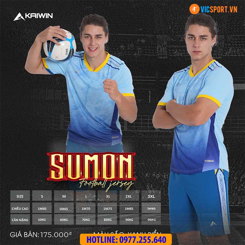 Áo đá banh không logo Kaiwin Sumon - Hình ảnh 17