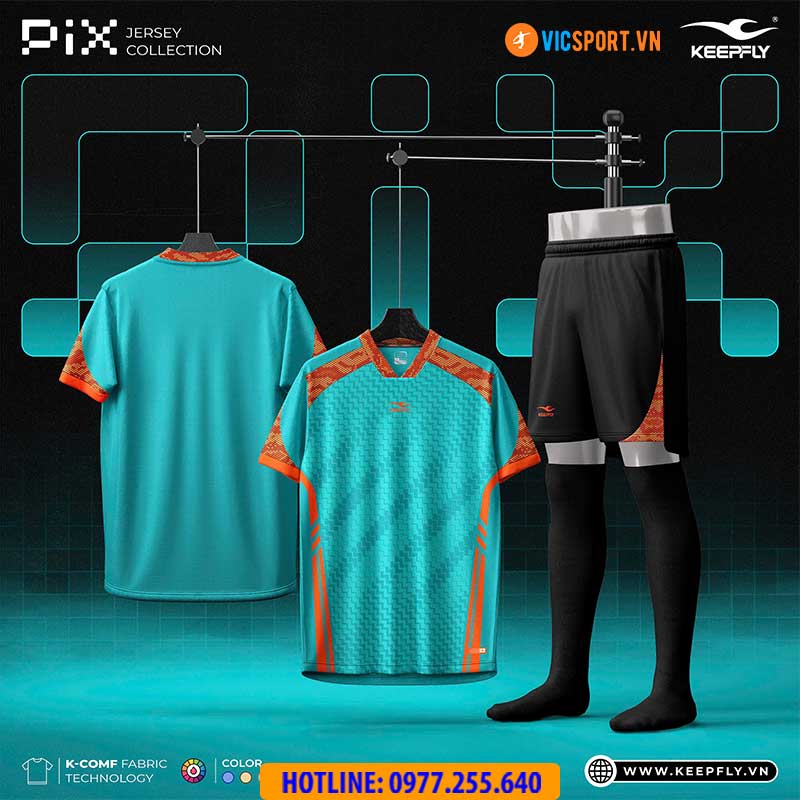 Áo đá banh không logo KeepFly Pix - Hình ảnh 4