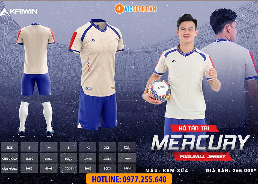 Áo đá banh không logo Kaiwin Mercury - Hình ảnh 10