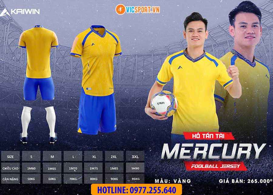 Áo đá banh không logo Kaiwin Mercury - Hình ảnh 12