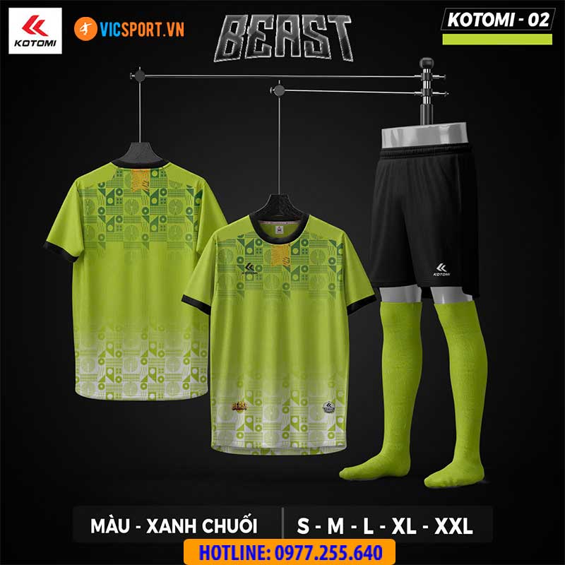 Áo đá banh không logo Kotomi Beast - Hình ảnh 14