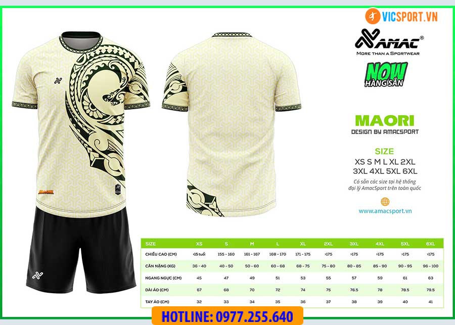 Áo đá banh thiết kế Amac Maori - Hình ảnh 9