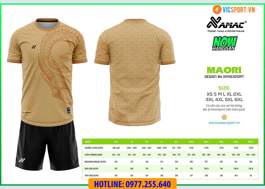 Áo đá banh thiết kế Amac Maori - Hình ảnh 8