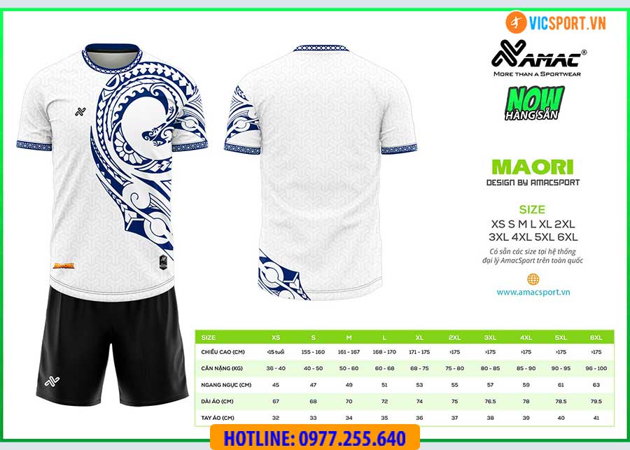Áo đá banh thiết kế Amac Maori - Hình ảnh 7