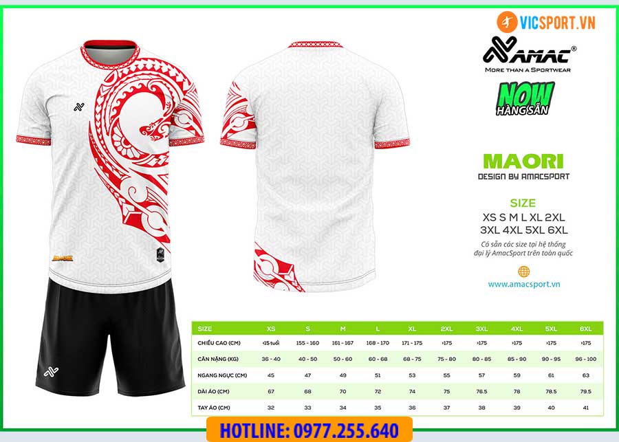 Áo đá banh thiết kế Amac Maori - Hình ảnh 5
