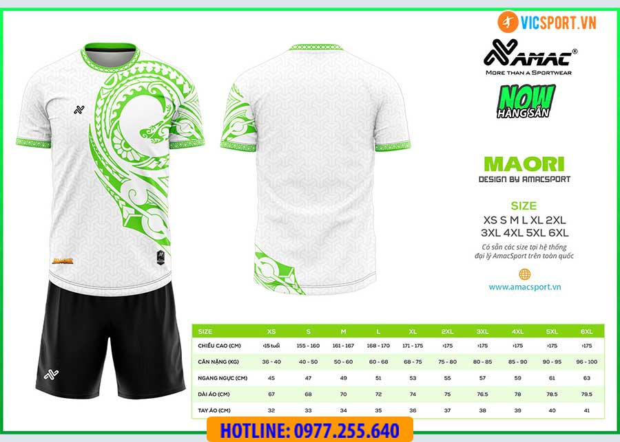 Áo đá banh thiết kế Amac Maori - Hình ảnh 4