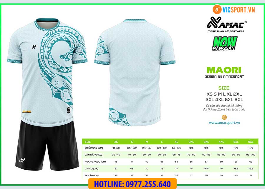 Áo đá banh thiết kế Amac Maori - Hình ảnh 2