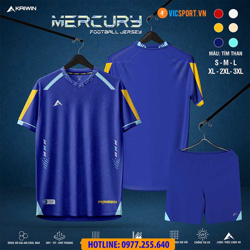 Áo đá banh không logo Kaiwin Mercury - Hình ảnh 17