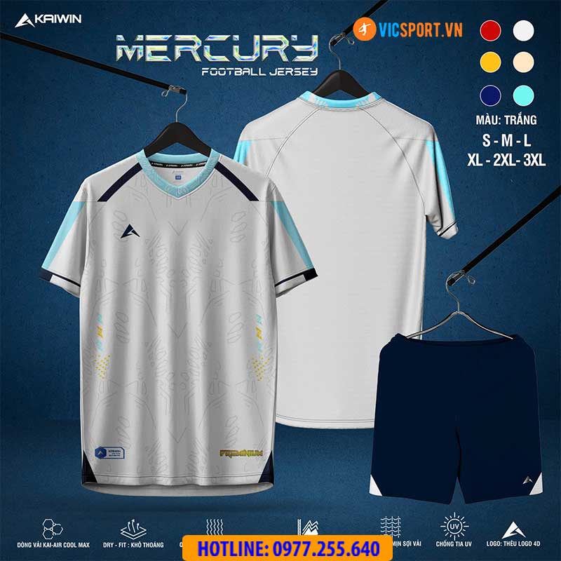 Áo đá banh không logo Kaiwin Mercury - Hình ảnh 18