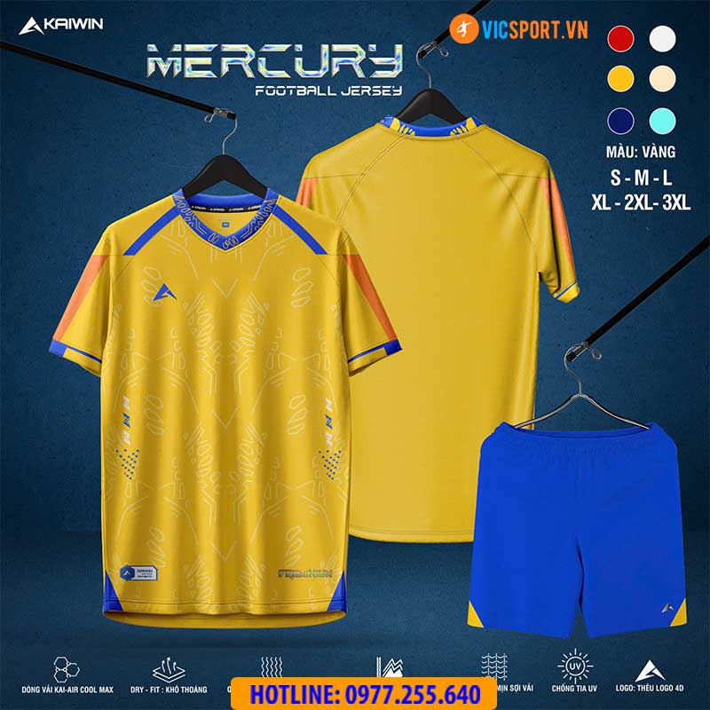 Áo đá banh không logo Kaiwin Mercury - Hình ảnh 19