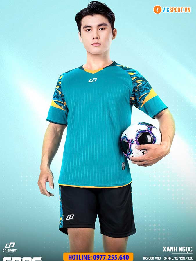Áo đá banh không logo CP06 - Hình ảnh 15