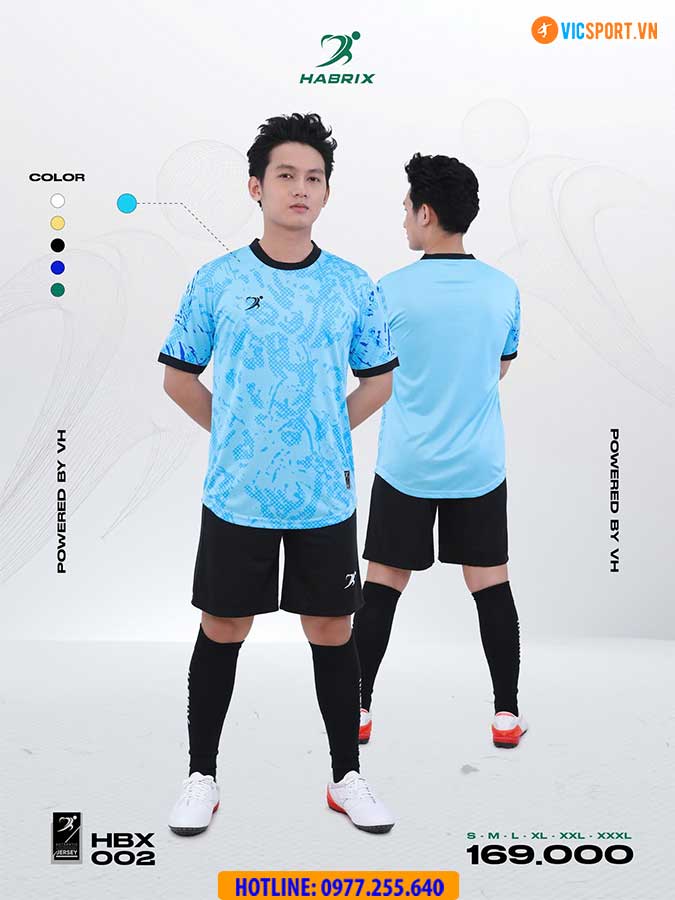 Áo đá banh không logo Habrix HBR002 - Hình ảnh 13