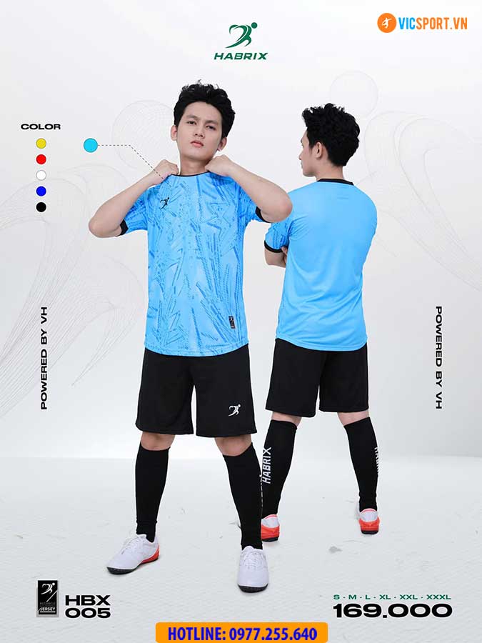 Áo đá banh không logo Habrix HBR005 - Hình ảnh 7
