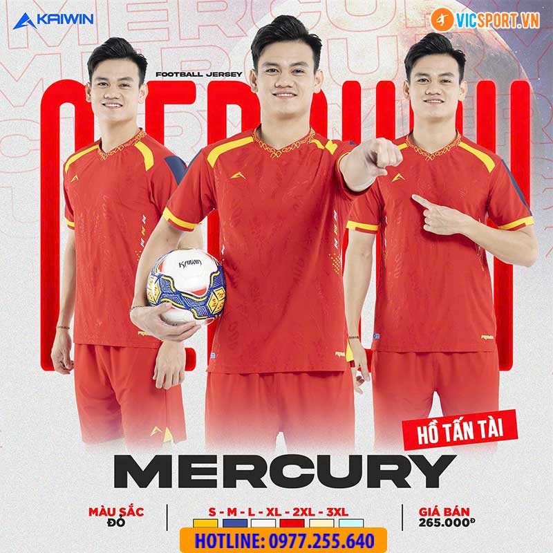 Áo đá banh không logo Kaiwin Mercury - Hình ảnh 3