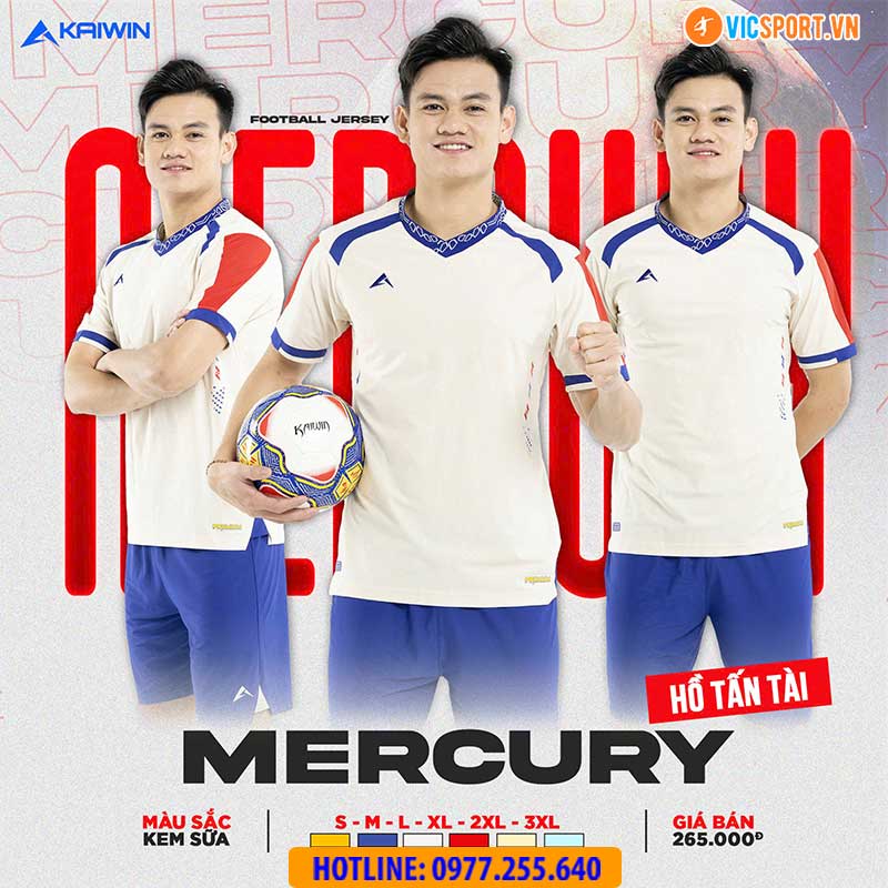 Áo đá banh không logo Kaiwin Mercury - Hình ảnh 4