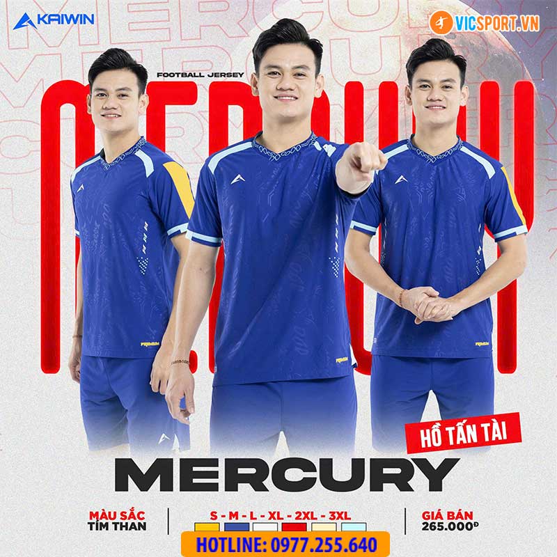Áo đá banh không logo Kaiwin Mercury - Hình ảnh 5
