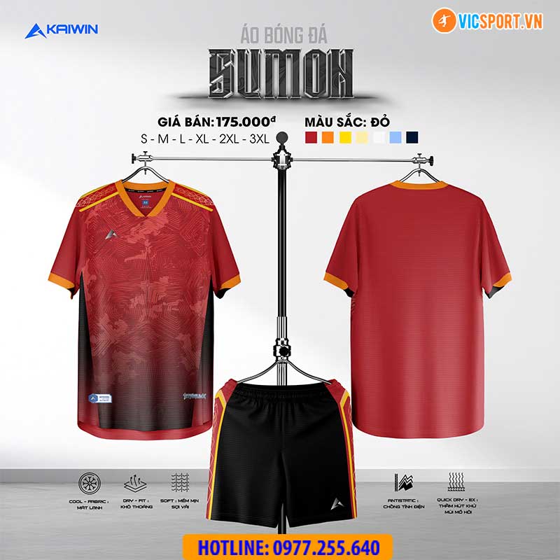 Áo đá banh không logo Kaiwin Sumon - Hình ảnh 23