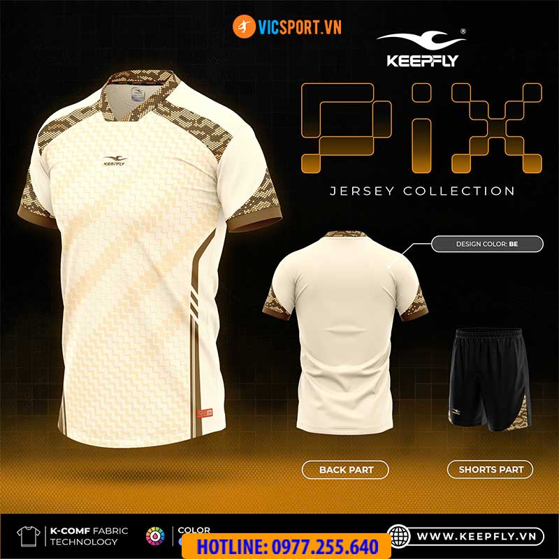 Áo đá banh không logo KeepFly Pix - Hình ảnh 13