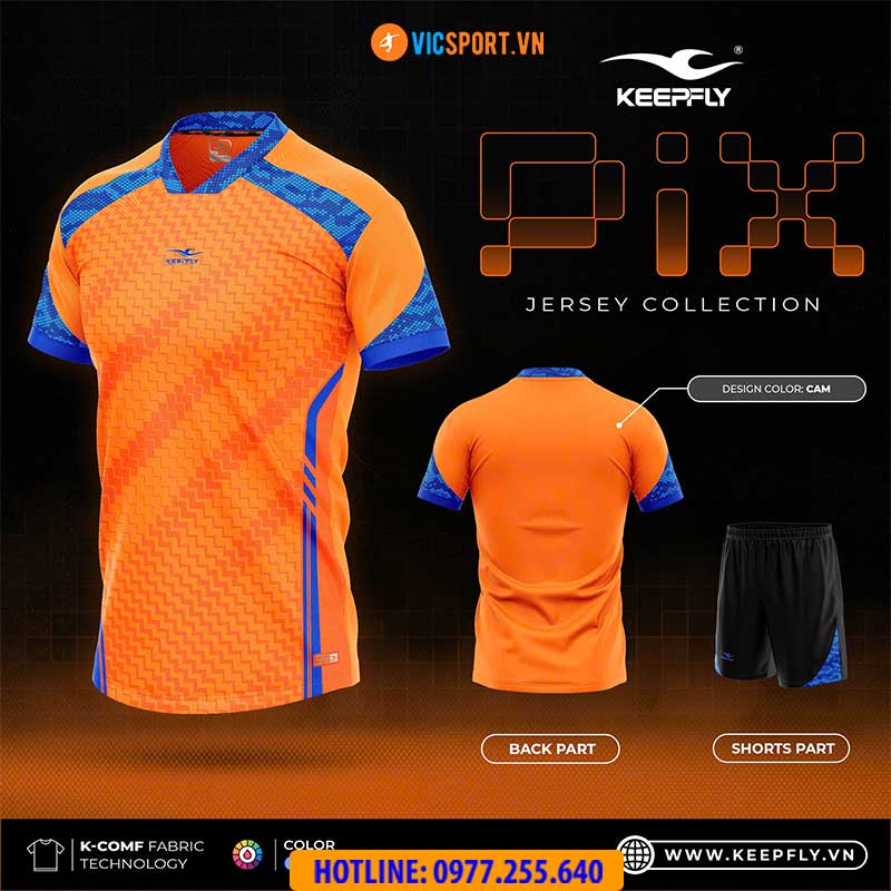 Áo đá banh không logo KeepFly Pix - Hình ảnh 14
