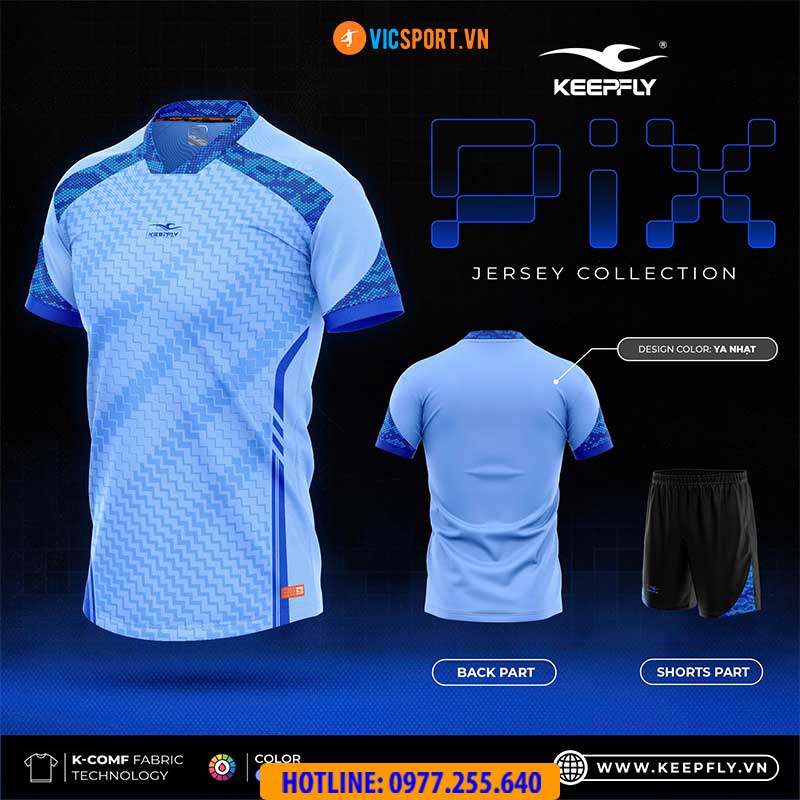 Áo đá banh không logo KeepFly Pix - Hình ảnh 17