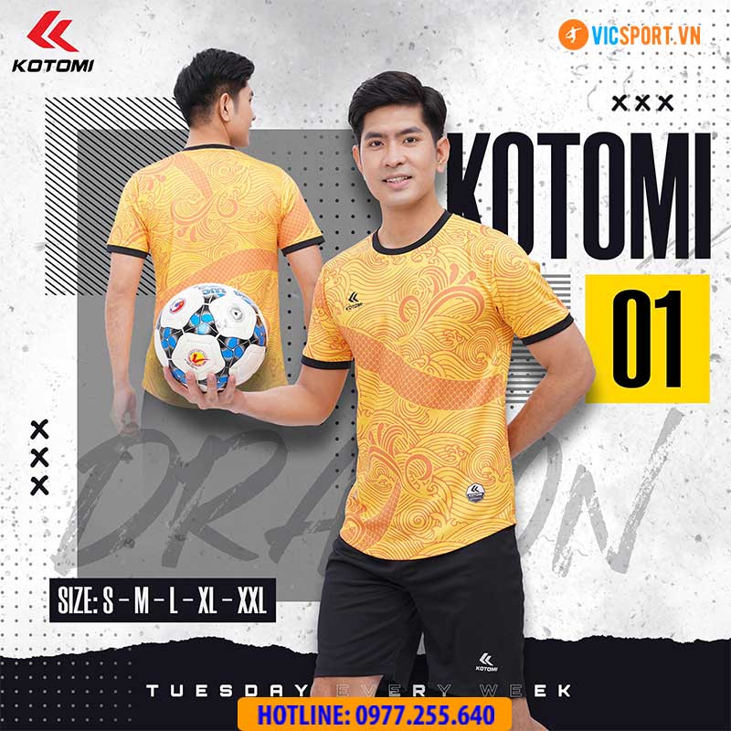 Áo đá banh không logo Kotomi Dragon - Hình ảnh 4