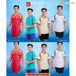Áo đá banh không logo Wika Blast