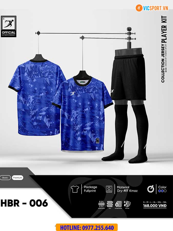 Áo đá banh không logo Habrix HBR006 - Hình ảnh 14