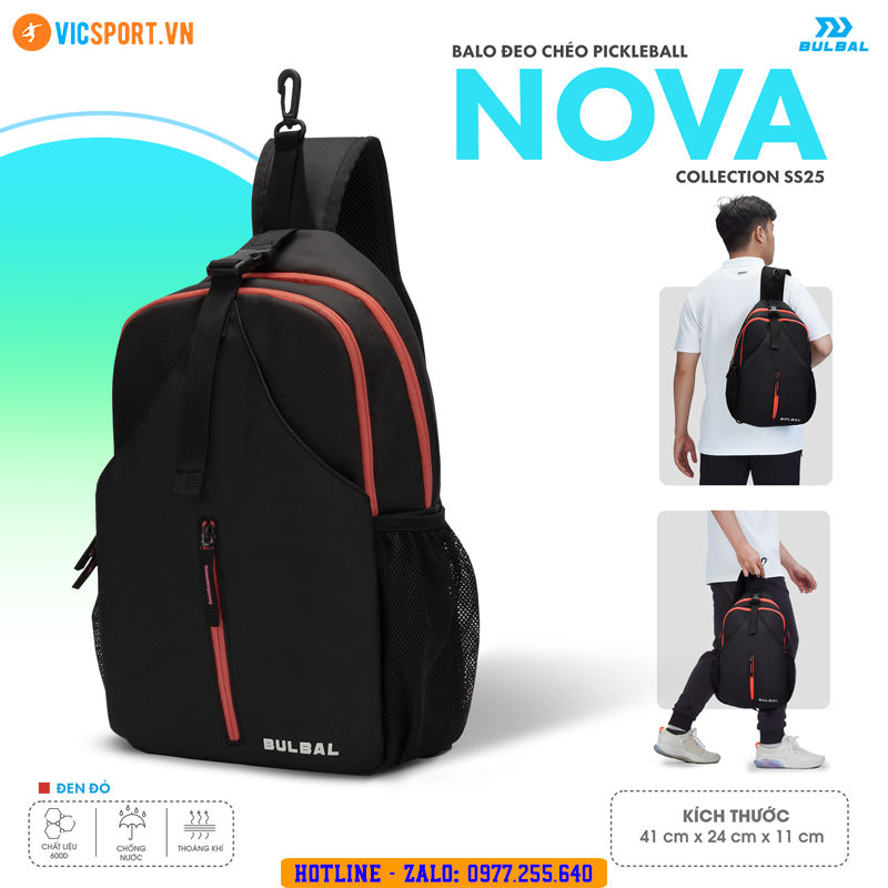 Balo pickleball đeo chéo Bulbal Nova - Hình ảnh 9