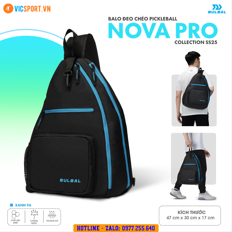 Balo pickleball đeo chéo Bulbal Nova Pro - Hình ảnh 20