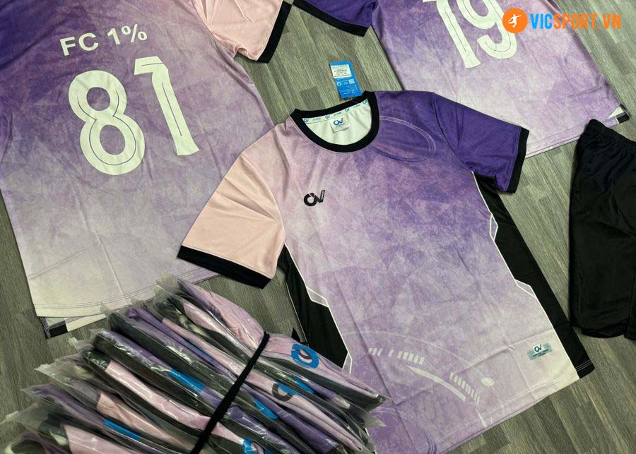 Áo đá banh không logo CV Victory - Hình ảnh 3